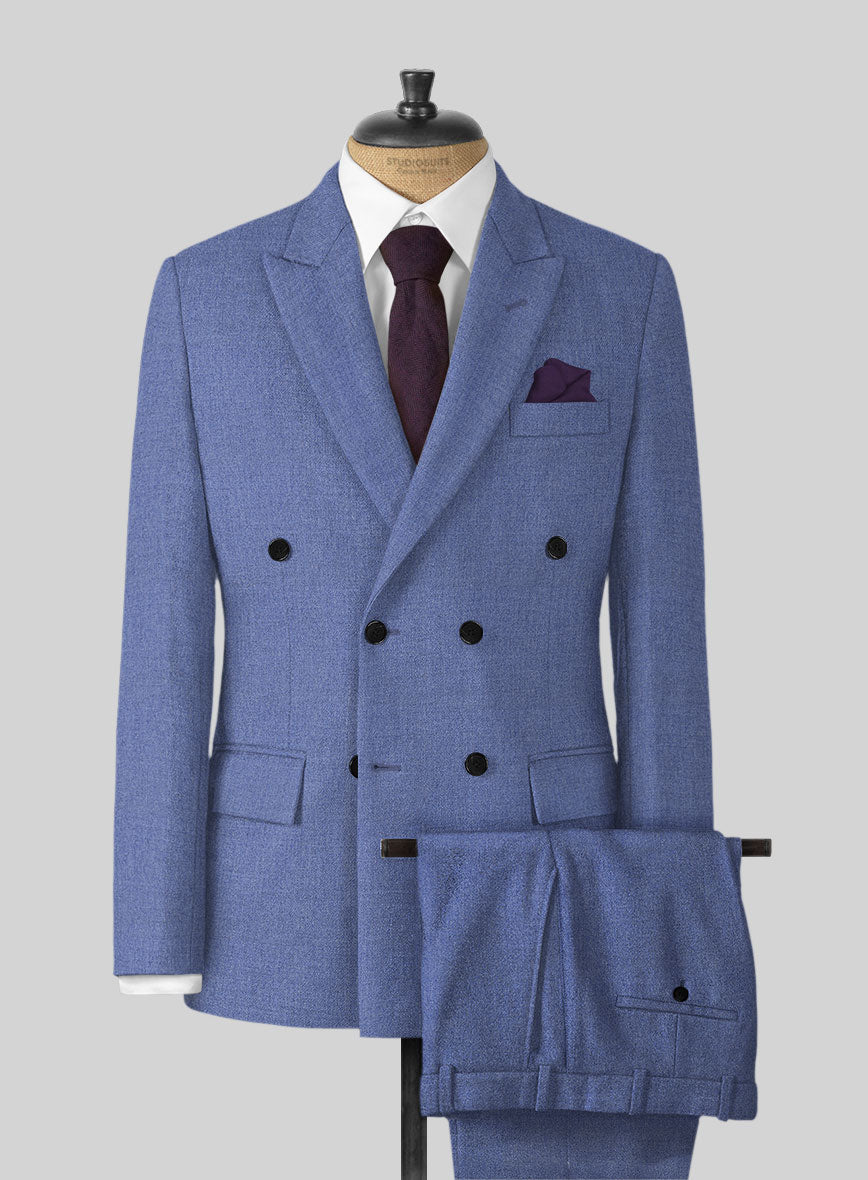 Naples Paris Blue Tweed Suit - StudioSuits