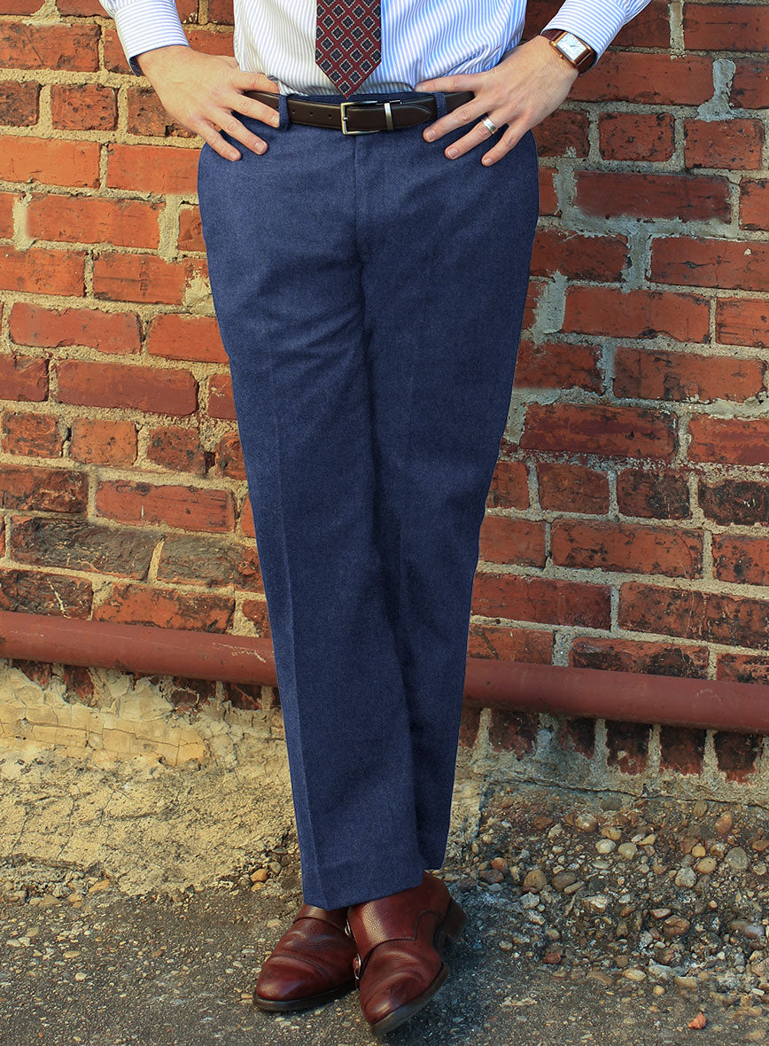 Naples Powder Blue Tweed Pants StudioSuits