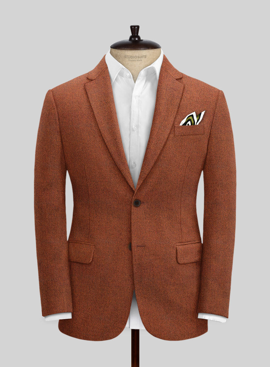 Naples Prego Rust Tweed Suit - StudioSuits