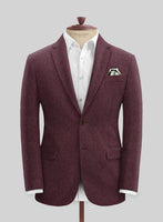 Naples Ramey Wine Tweed Suit - StudioSuits