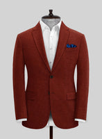 Naples Raw Red Tweed Jacket - StudioSuits