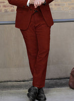 Naples Raw Red Tweed Pants - StudioSuits