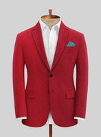 Naples Red Tweed Jacket - StudioSuits