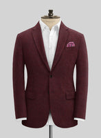 Naples Sangria Tweed Jacket - StudioSuits