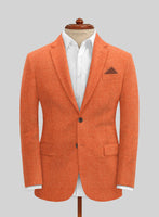 Naples Spring Orange Tweed Suit - StudioSuits