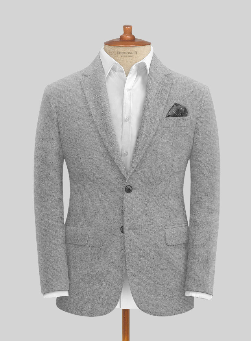 Naples Steel Gray Tweed Jacket - StudioSuits
