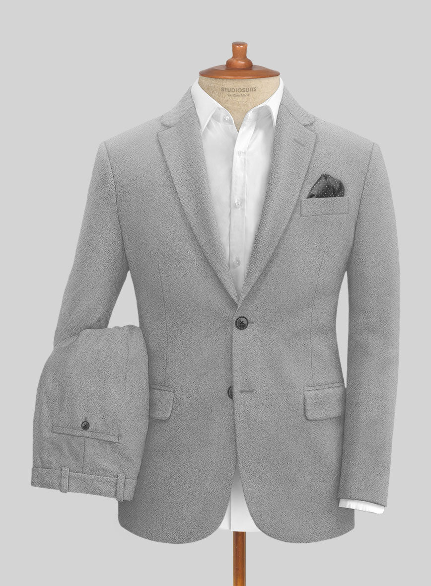 Naples Steel Gray Tweed Suit - StudioSuits