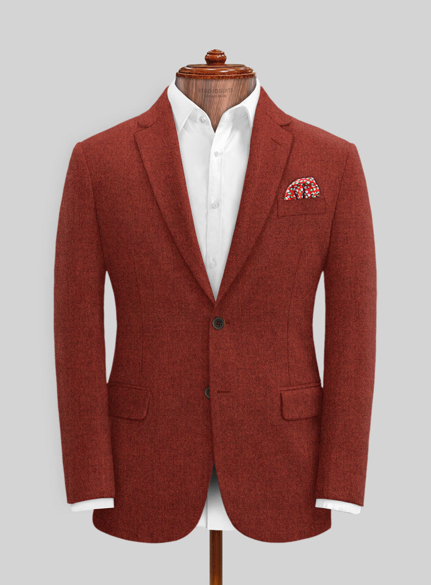 Naples Sundowner Rust Tweed Suit - StudioSuits