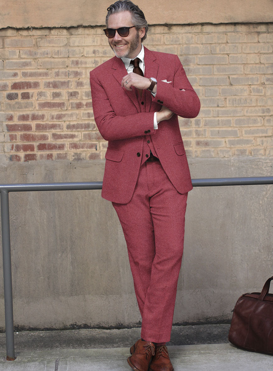 Naples Venetian Pink Tweed Suit - StudioSuits