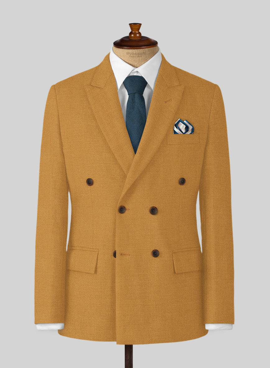 Naples Yellow Tweed Jacket - StudioSuits