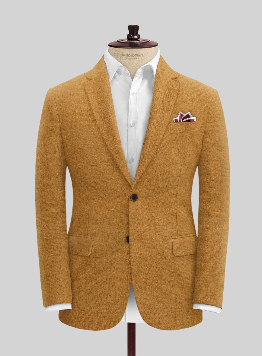Naples Yellow Tweed Jacket - StudioSuits