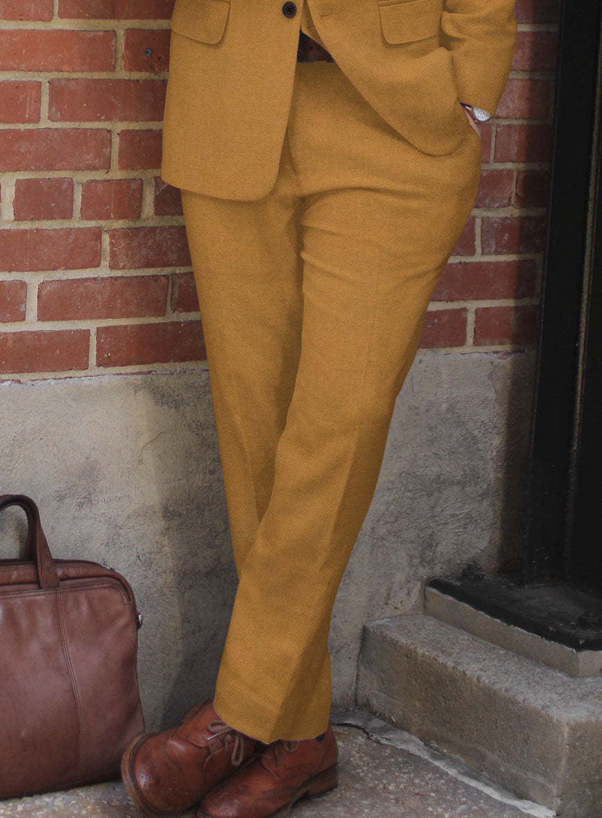 Naples Yellow Tweed Suit - StudioSuits