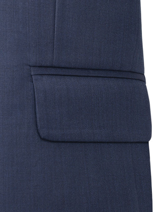 Napolean Mimosa Blue Wool Suit - StudioSuits
