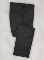Napolean Windsor Black Stripe Wool Pants - StudioSuits