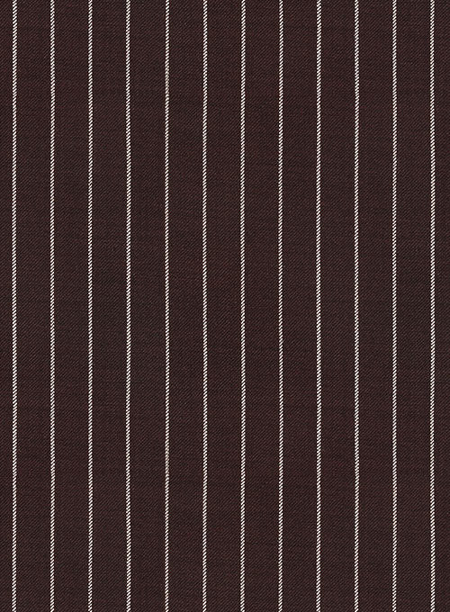 Napolean Brown Stripe Wool Jacket - StudioSuits
