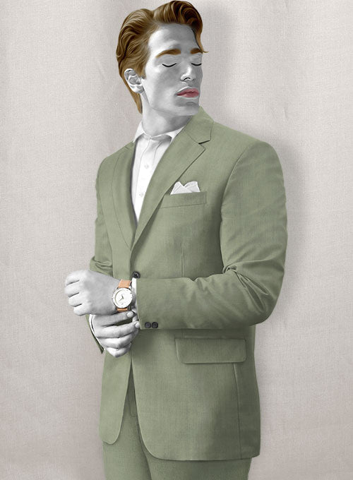 Napolean Cadet Green Wool Jacket - StudioSuits