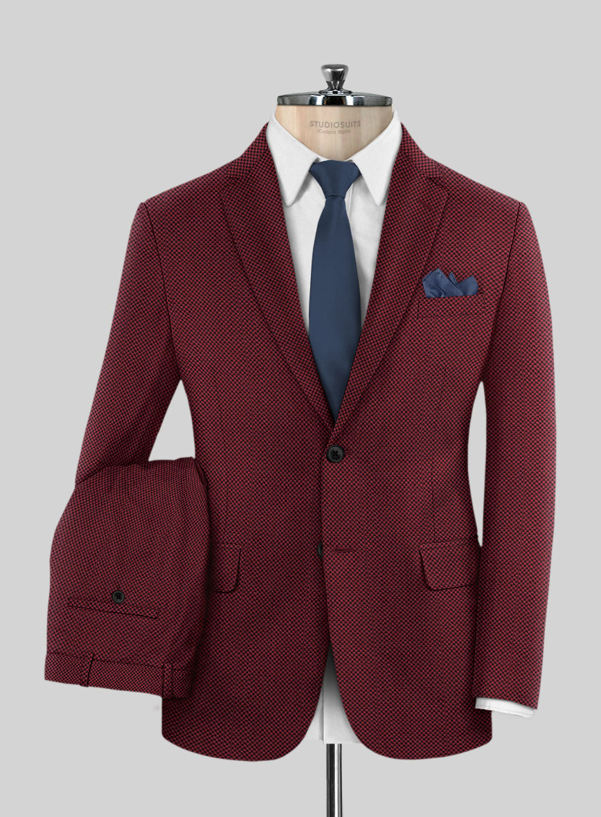 Napolean Cherry Bomb Wool Suit - StudioSuits