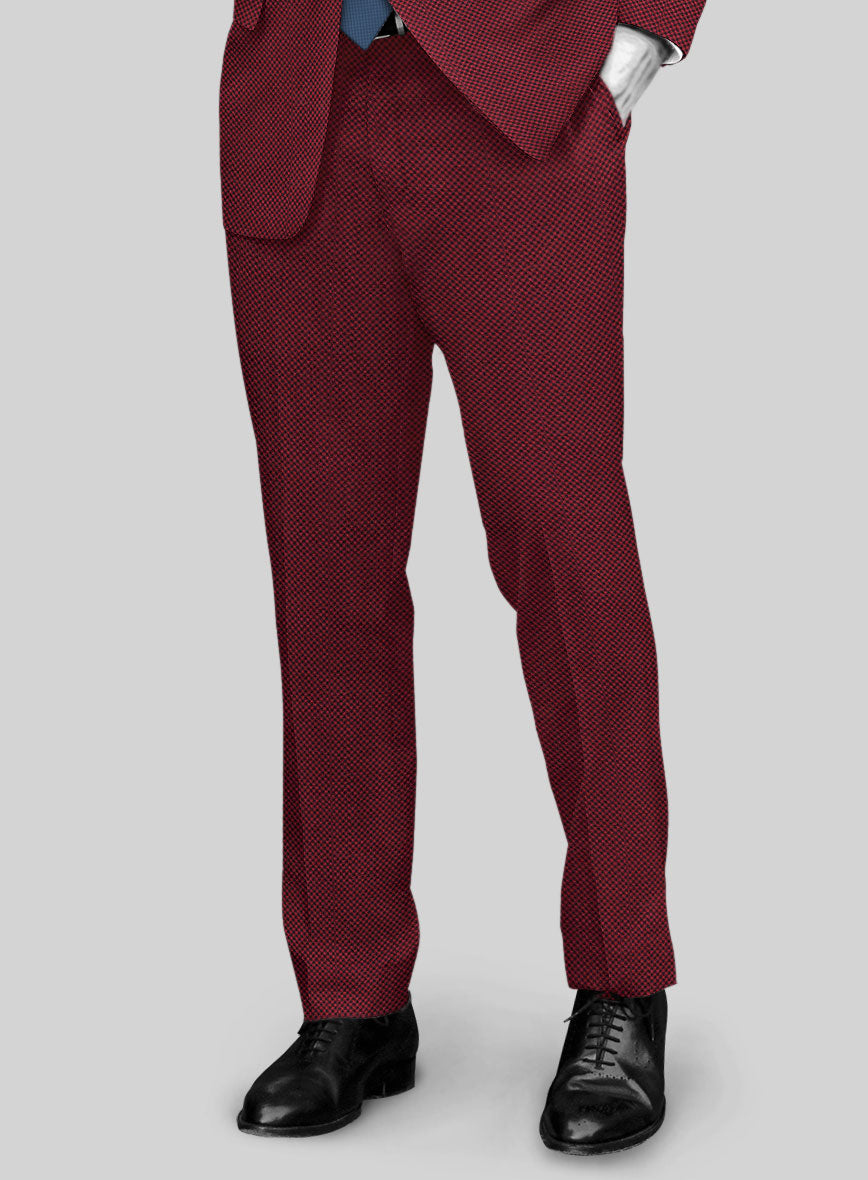 Napolean Cherry Bomb Wool Suit - StudioSuits