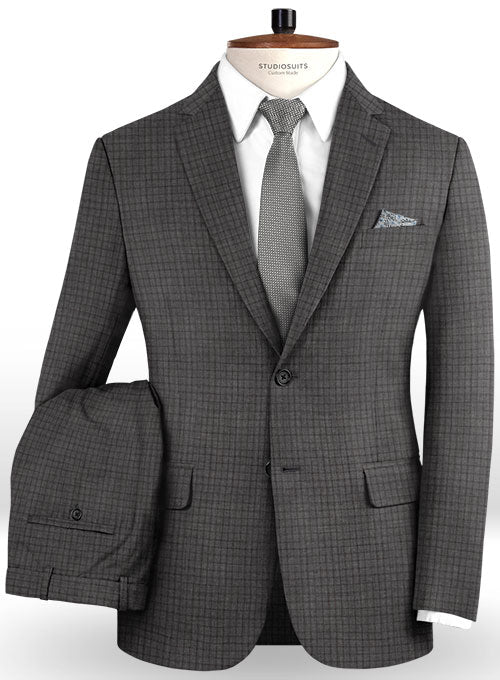 Napolean Chok Gray Wool Suit - StudioSuits