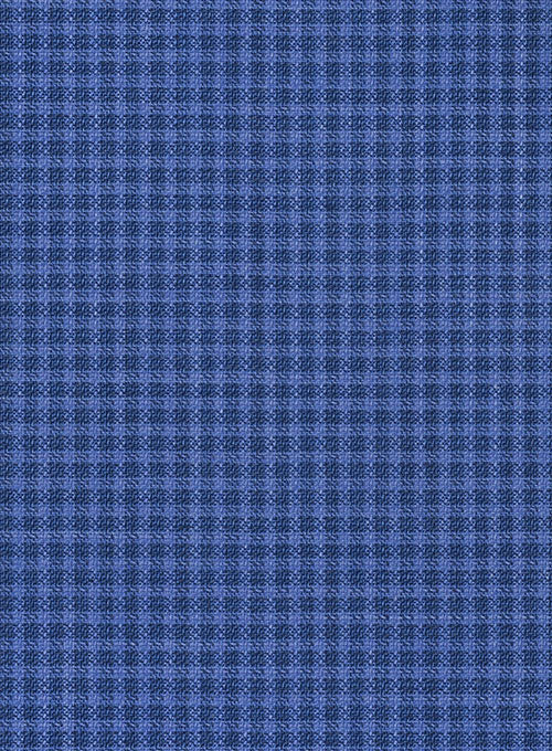 Napolean Cozy Blue Wool Pants - StudioSuits