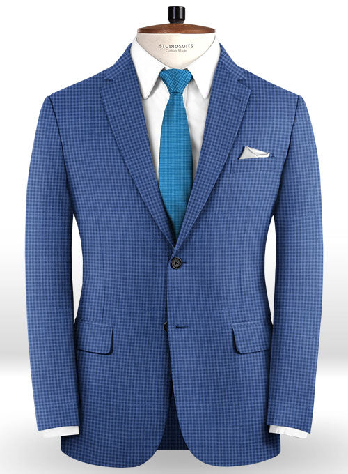 Napolean Cozy Blue Wool Suit - StudioSuits