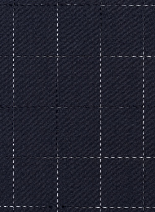 Napolean Criss Blue Wool Pants - StudioSuits
