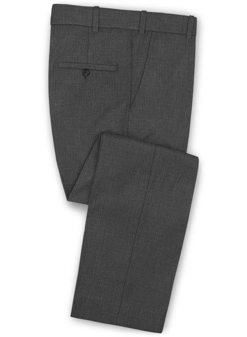 Napolean Dino Gray Wool Pants- Pre Set Sizes - Quick Order - StudioSuits