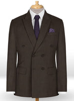 Napolean Dark Brown Wool Suit - StudioSuits