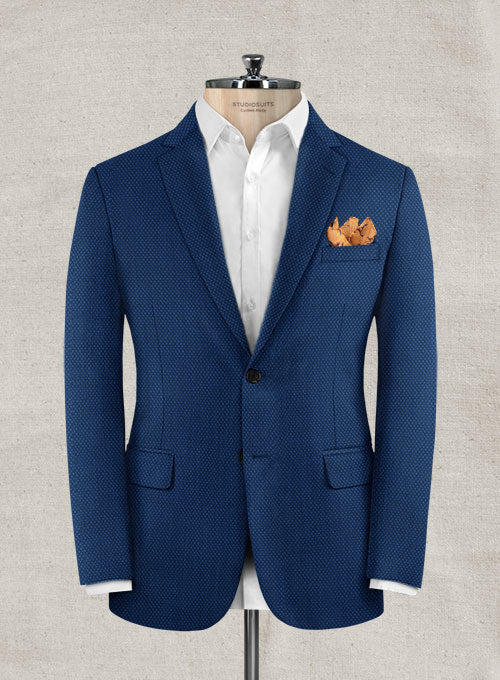Napolean Empire Blue Wool Suit - StudioSuits