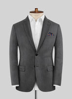 Napolean English Charcoal Wool Jacket - StudioSuits