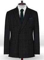 Napolean Fissa Black Wool Suit - StudioSuits