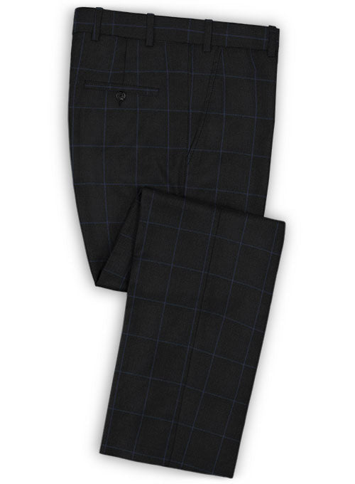 Napolean Fissa Black Wool Suit - StudioSuits