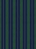 Napolean Izzaro Stripe Green Blue Wool Pants - StudioSuits