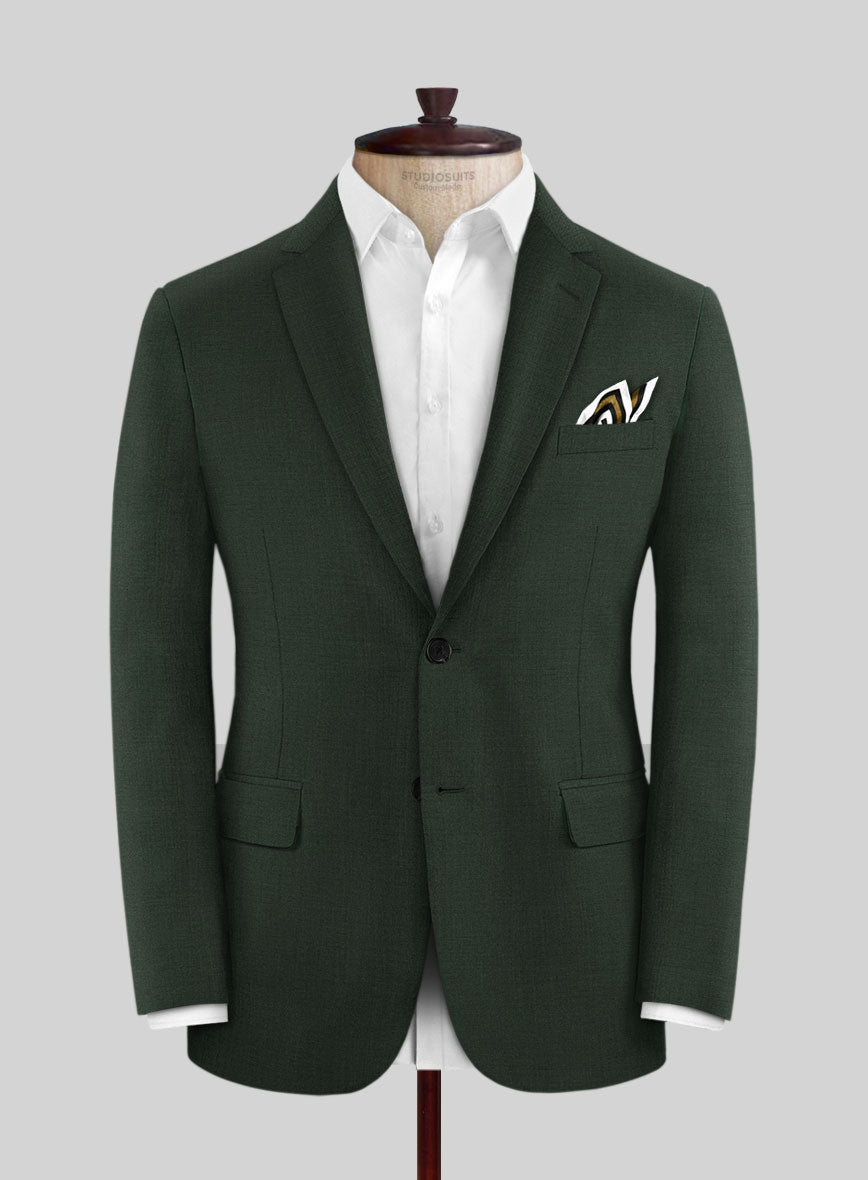 Napolean Hunter Green Wool Jacket - StudioSuits