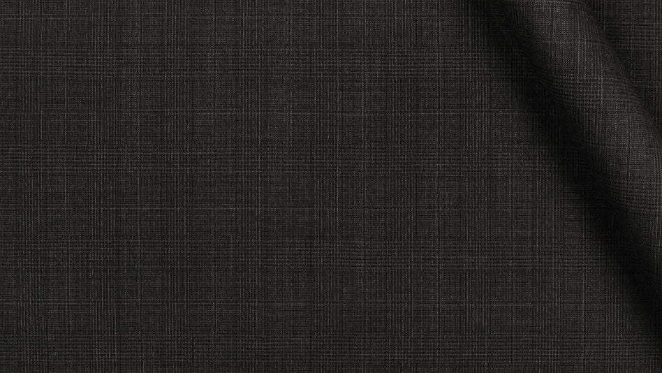 Napolean Charcoal Dice Wool Suit - StudioSuits