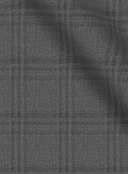 Napolean Glen Charcoal Wool Suit - StudioSuits