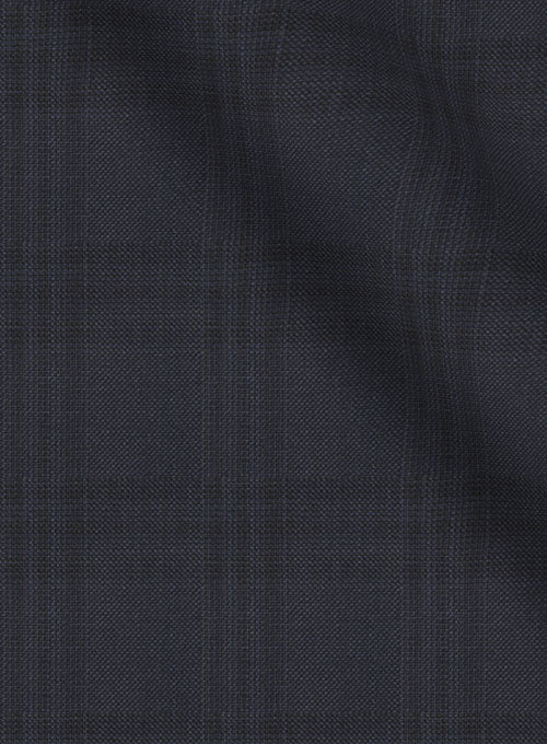 Napolean Glen Dark Blue Wool Suit - StudioSuits