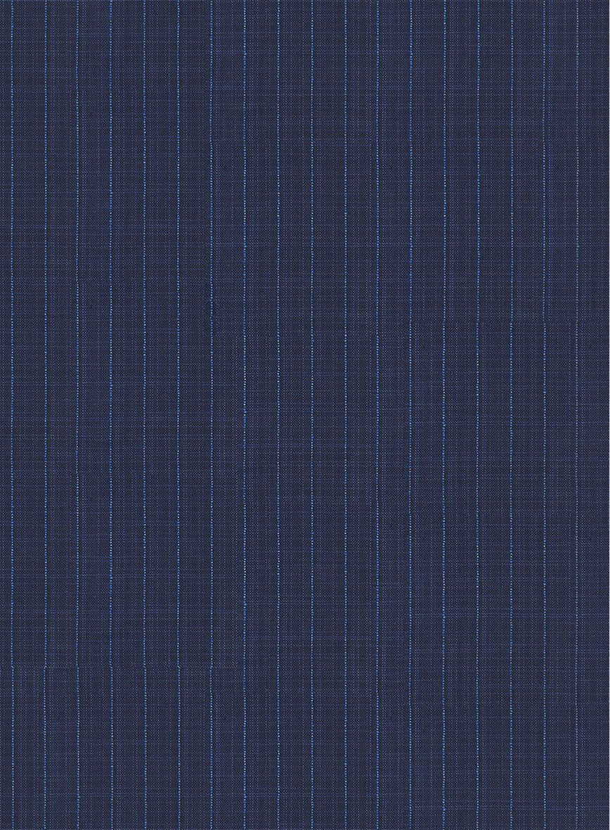 Napolean Argio Stripe Ink Blue Wool Suit - StudioSuits