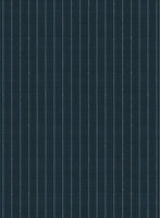 Napolean Argio Stripe Prussian Blue Wool Jacket - StudioSuits