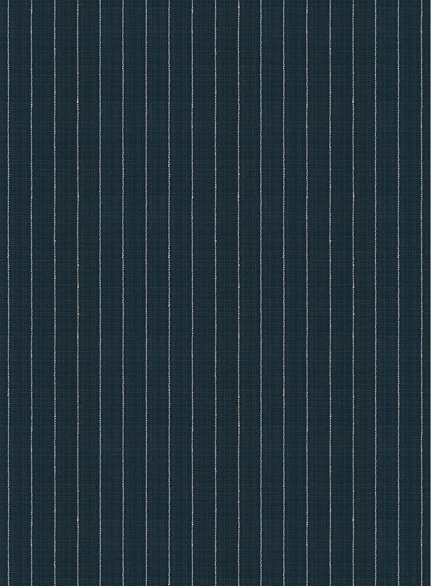 Napolean Argio Stripe Prussian Blue Wool Suit - StudioSuits