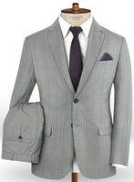 Napolean Aria Light Gray Wool Suit - StudioSuits