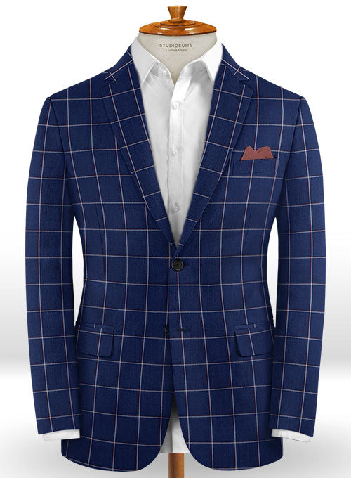 Napolean Aria Royal Blue Wool Suit - StudioSuits