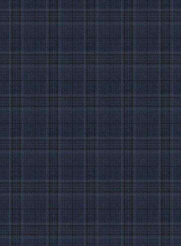 Napolean Blue Hunting Plaid Wool Jacket - StudioSuits