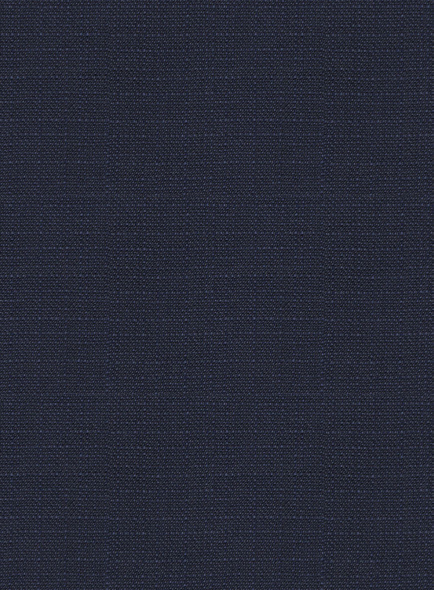 Napolean Bob Weave Blue Wool Suit - StudioSuits