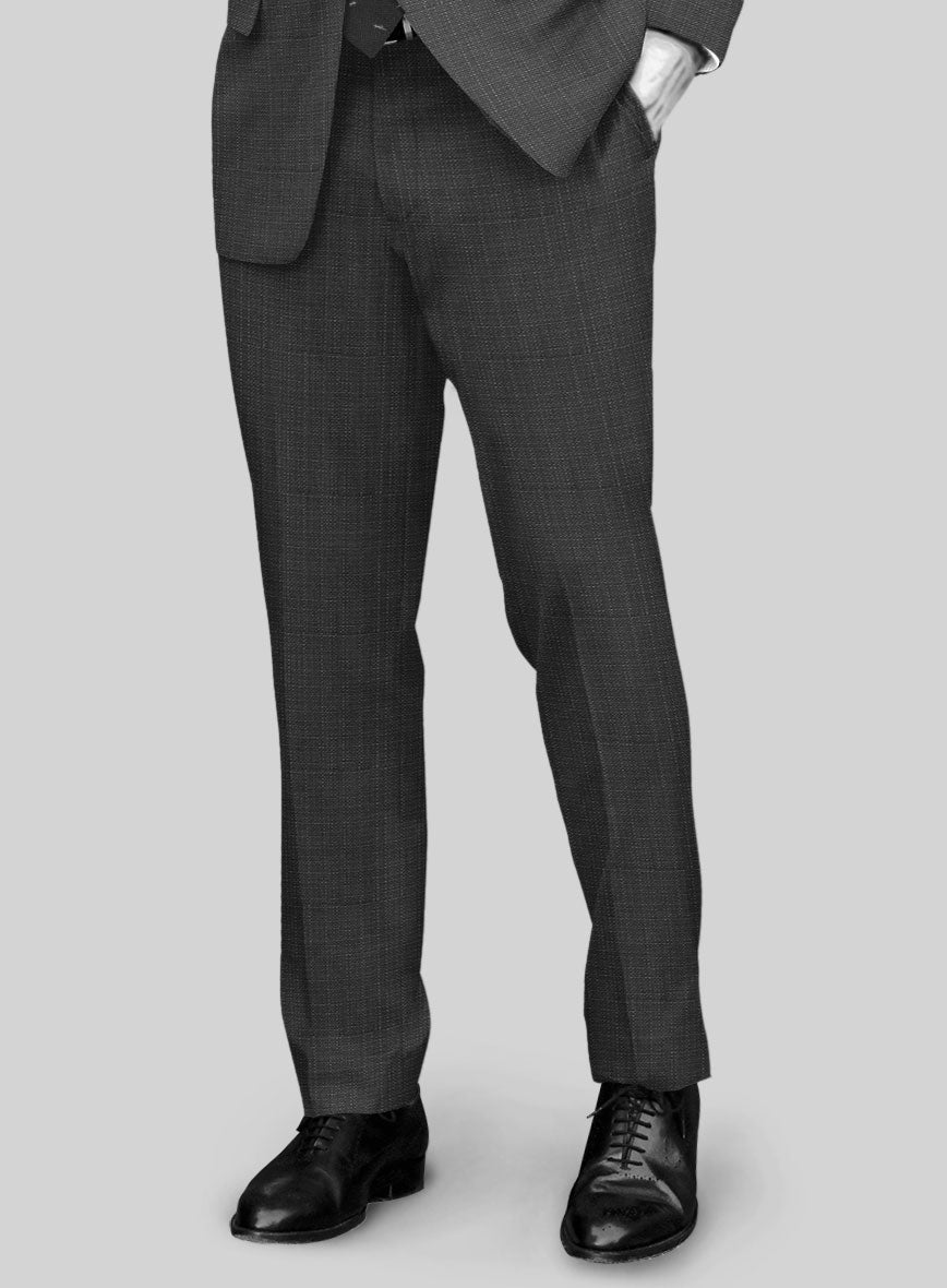 Napolean Bob Weave Gray Wool Suit - StudioSuits