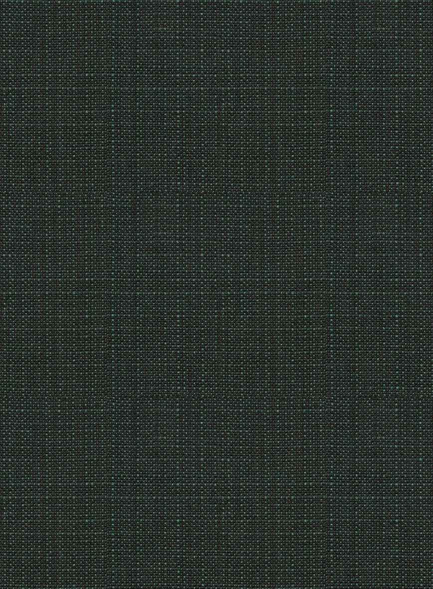 Napolean Bob Weave Green Wool Pants - StudioSuits