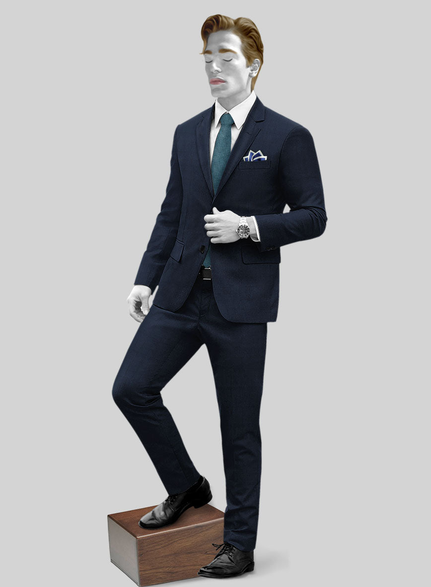 Napolean Classic English Blue Check Suit - StudioSuits