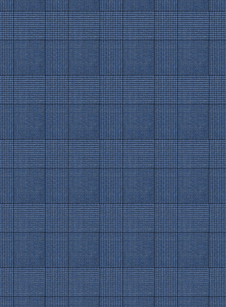 Napolean Classic Royal Blue Check Suit - StudioSuits