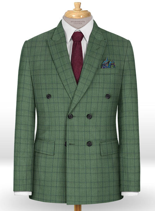 Napolean Corro Green Wool Jacket - StudioSuits