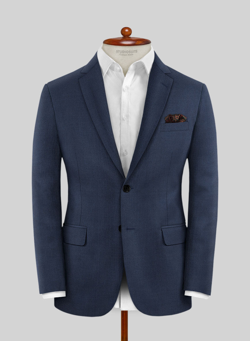Napolean Cosmic Blue Wool Suit - StudioSuits